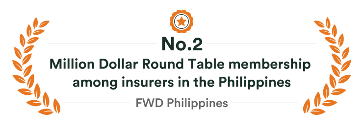 Million Dollar Round Table membership among insurers in the Philippines - FWD Philippines